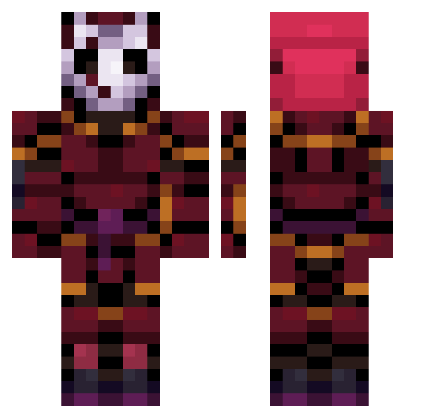 vanko1 Minecraft skin, front and back view
