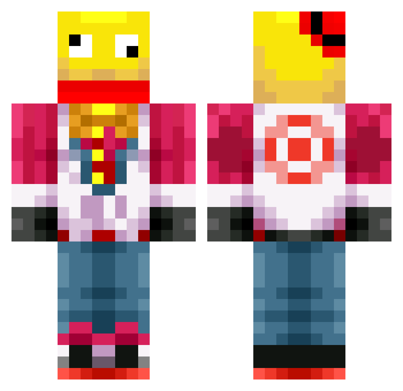 so_bit64fratm Minecraft skin, front and back view
