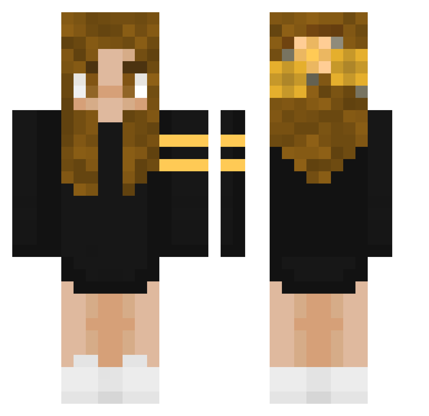 Sulimin Minecraft skin, front and back view