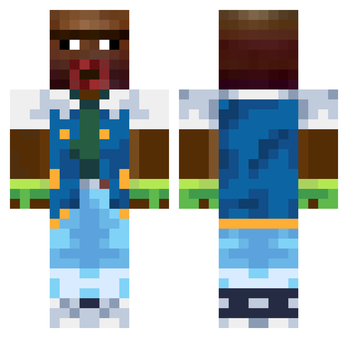 woochang00 Minecraft skin, front and back view