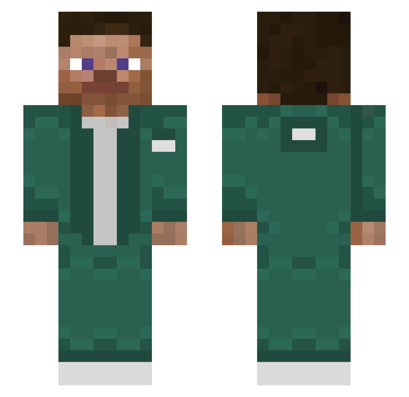 colergabriel14YT Minecraft skin, front and back view