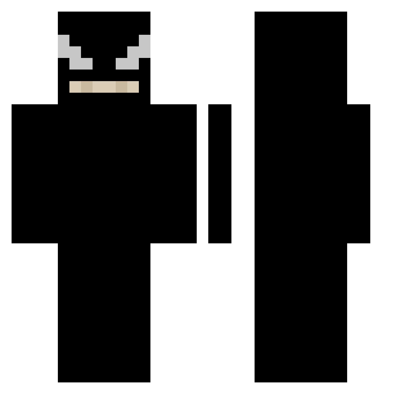 lucking_777 Minecraft skin, front and back view