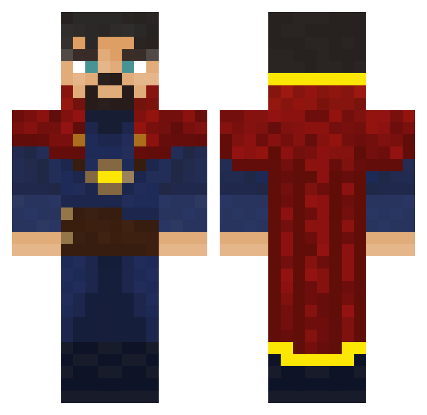 mrblankprofile Minecraft skin, front and back view