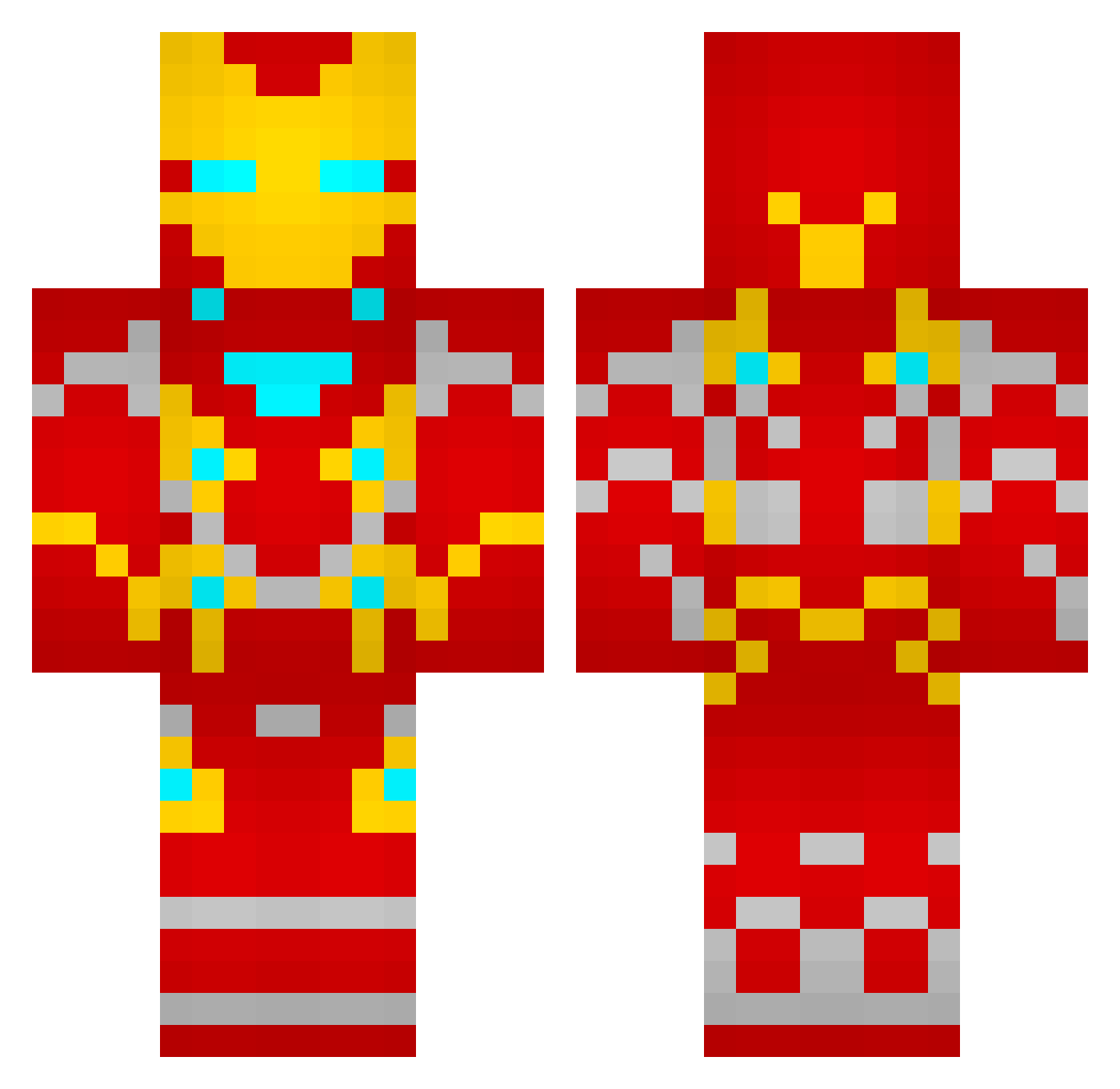 shine_dragon Minecraft skin, front and back view