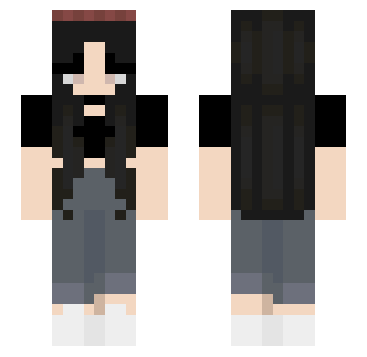 V4mpire__ Minecraft skin, front and back view