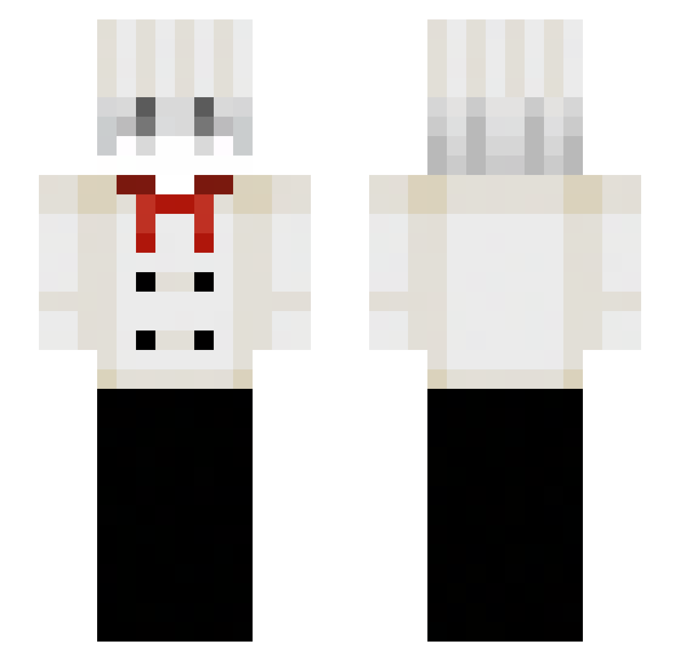 simkorn266lepro Minecraft skin, front and back view