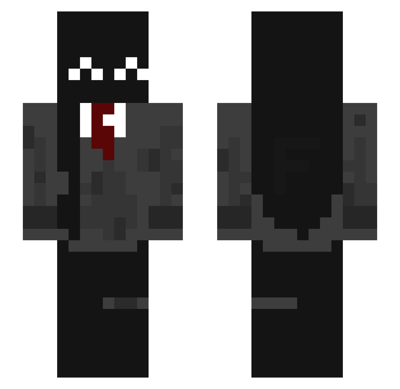Itz_Filou Minecraft skin, front and back view