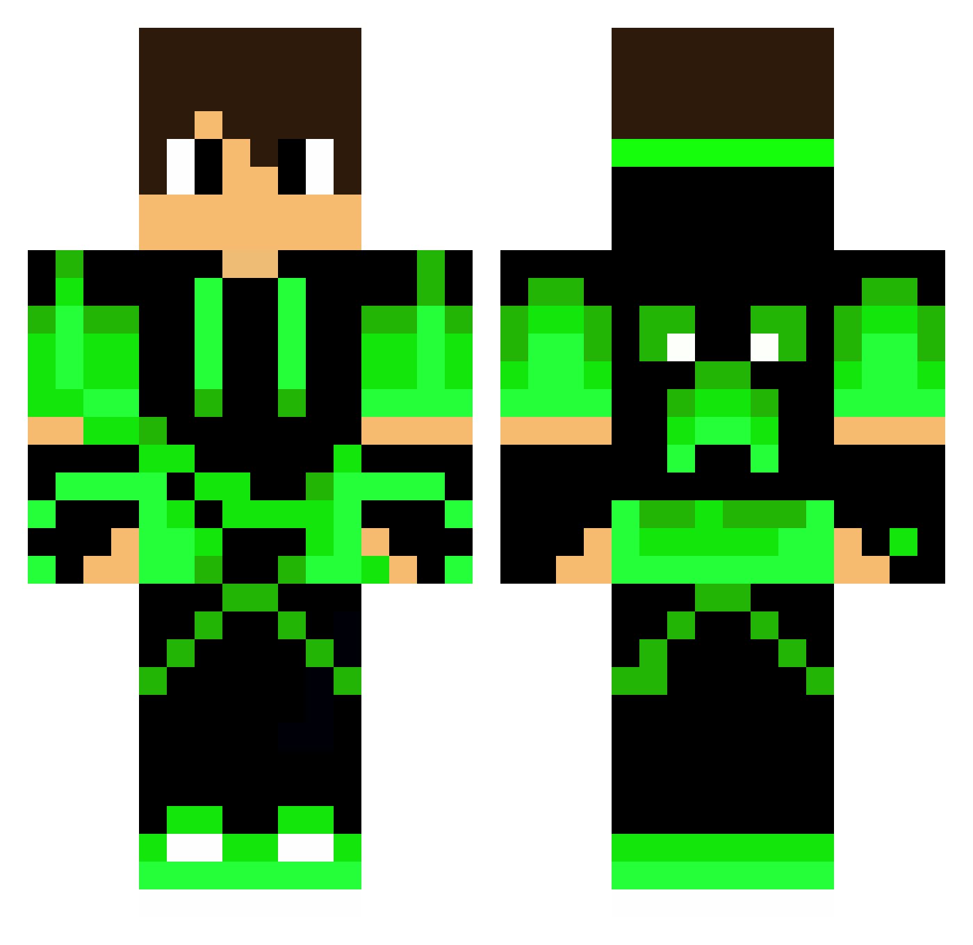 ProGamerGHG Minecraft skin, front and back view