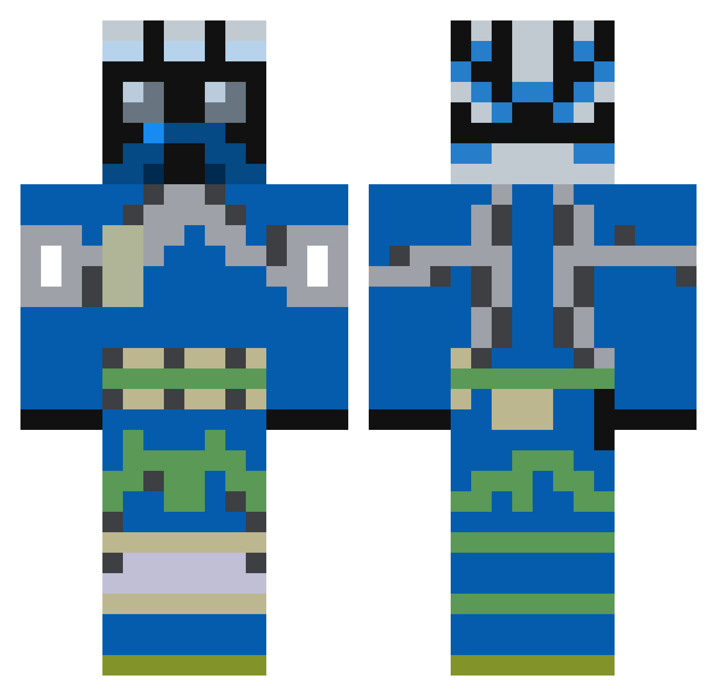 Tikeny0608 Minecraft skin, front and back view
