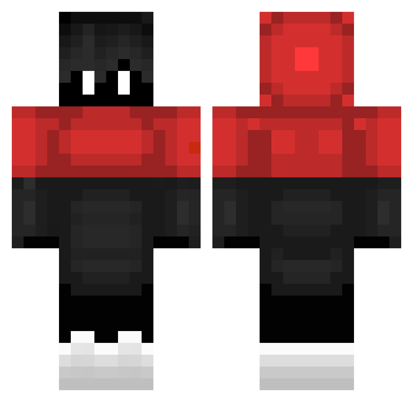 zOpaLumpx Minecraft skin, front and back view