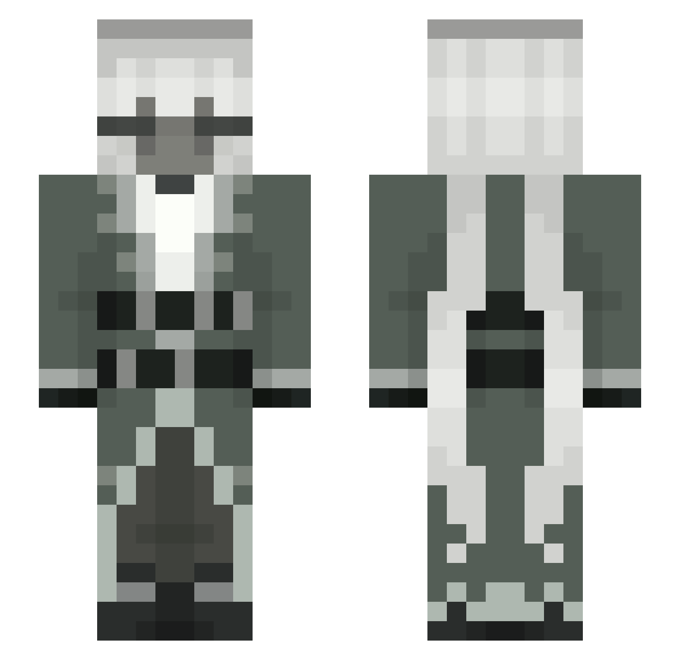CarlaoSortudo Minecraft skin, front and back view