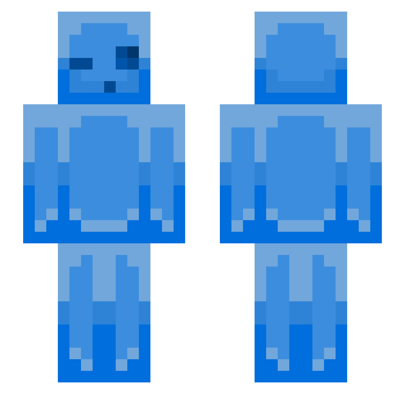 Yannick2025 Minecraft skin, front and back view