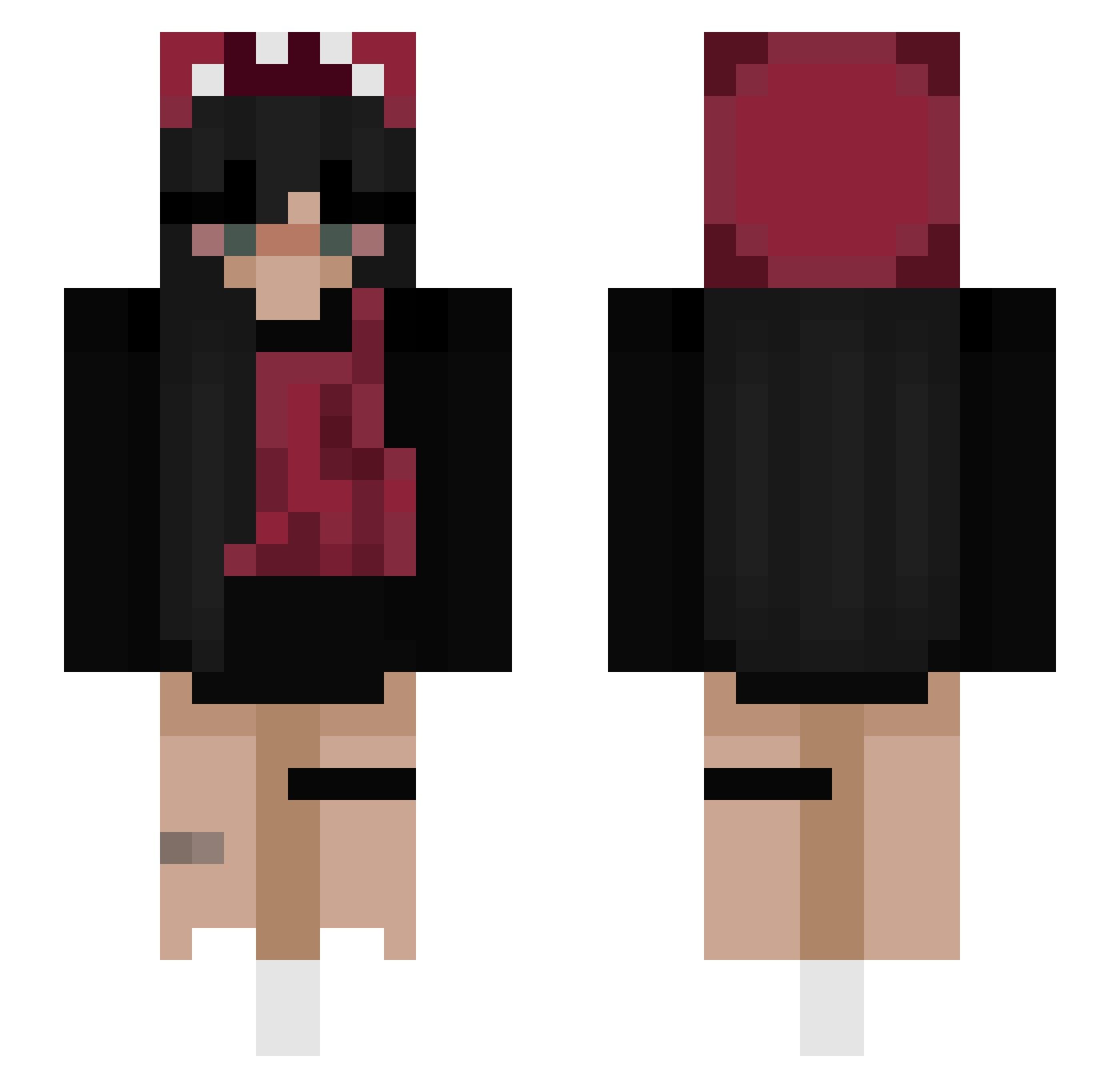 swagmoney66 Minecraft skin, front and back view