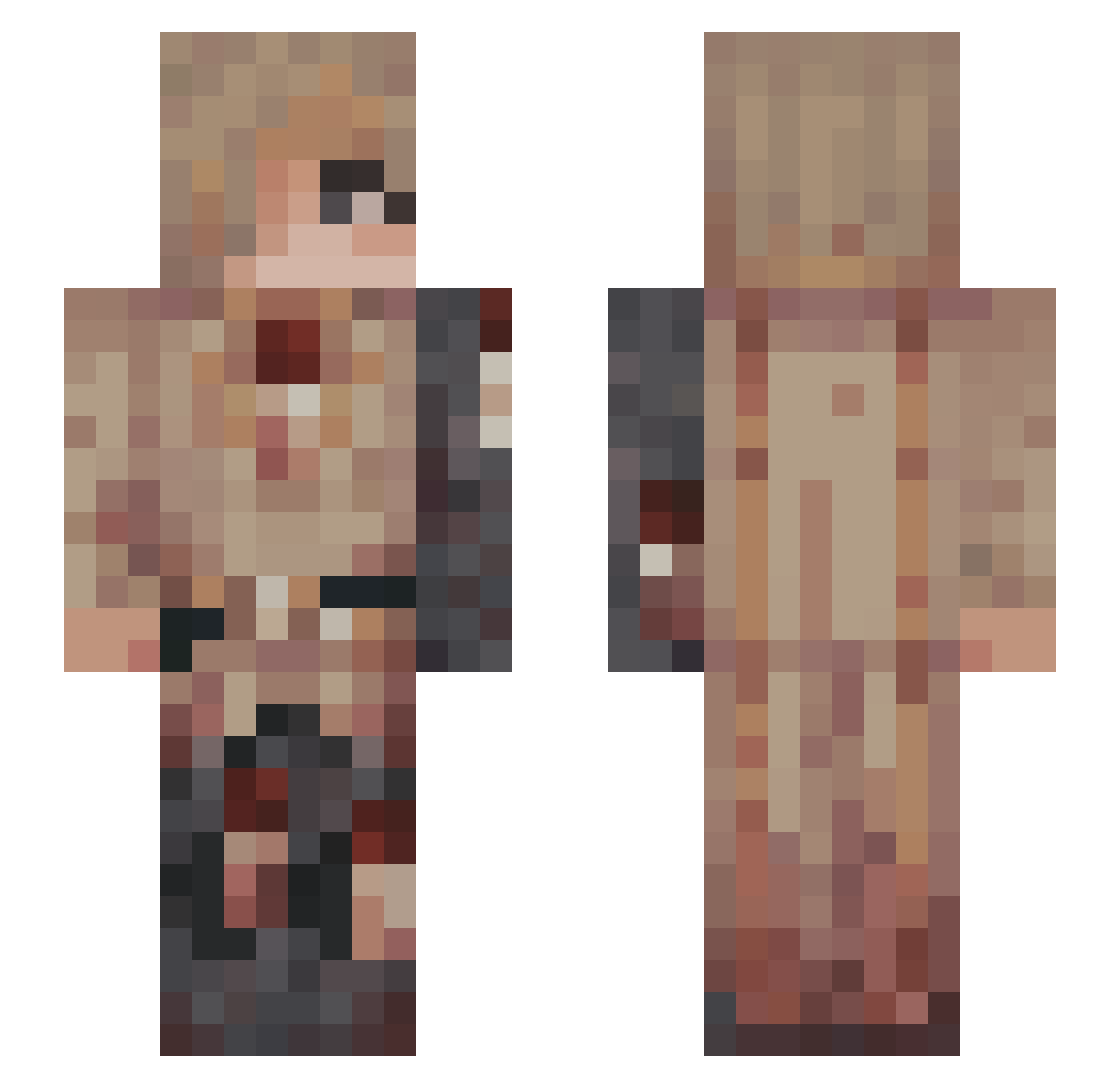 Epitah1987 Minecraft skin, front and back view