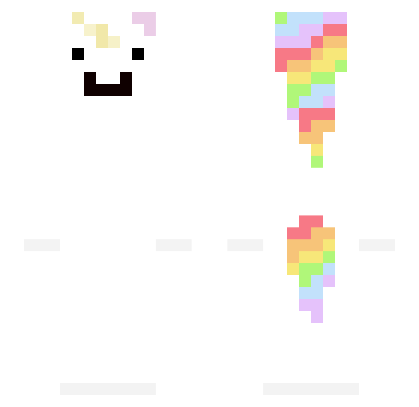 Rue_102 Minecraft skin, front and back view