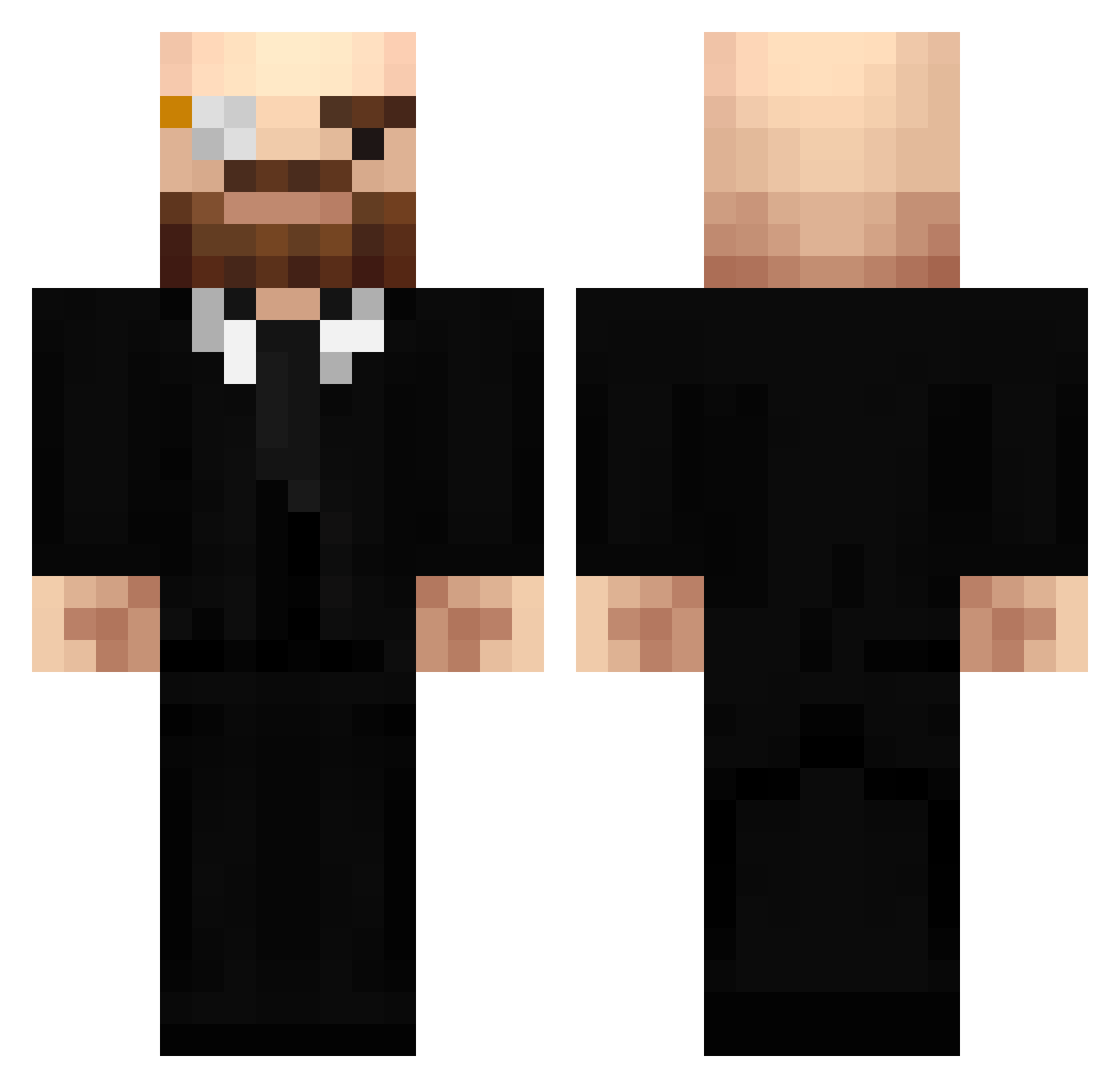 elfartsmeller Minecraft skin, front and back view