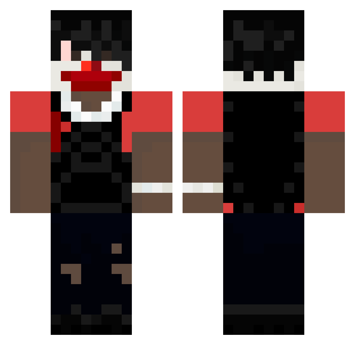 UrPhoKingCute Minecraft skin, front and back view