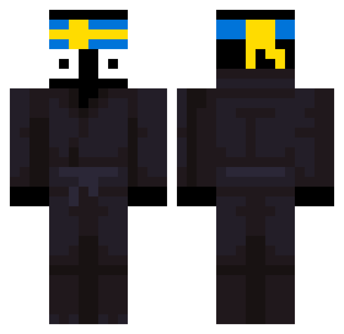 WoaiLuguan1997 Minecraft skin, front and back view