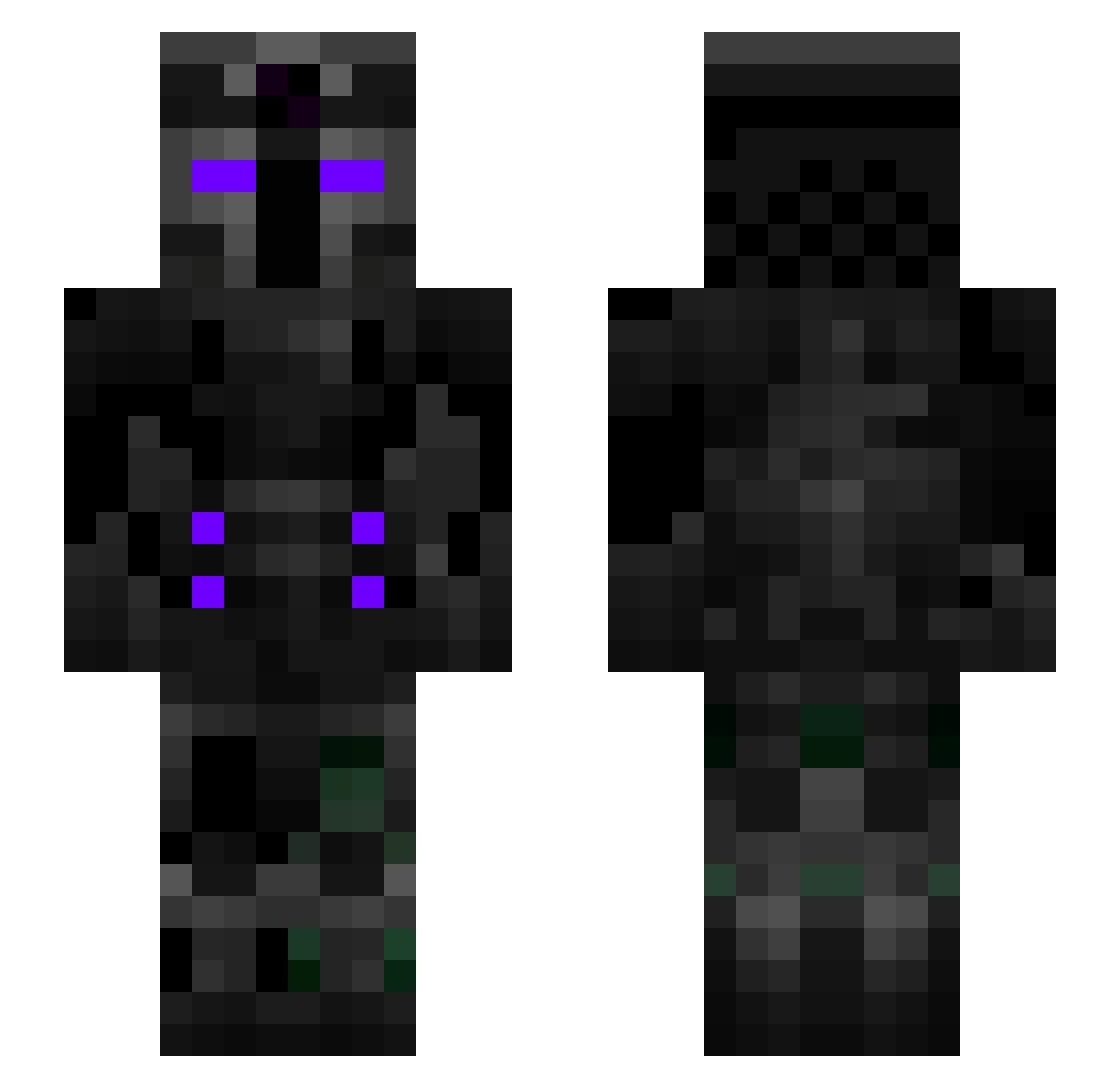 gillyfishy Minecraft skin, front and back view