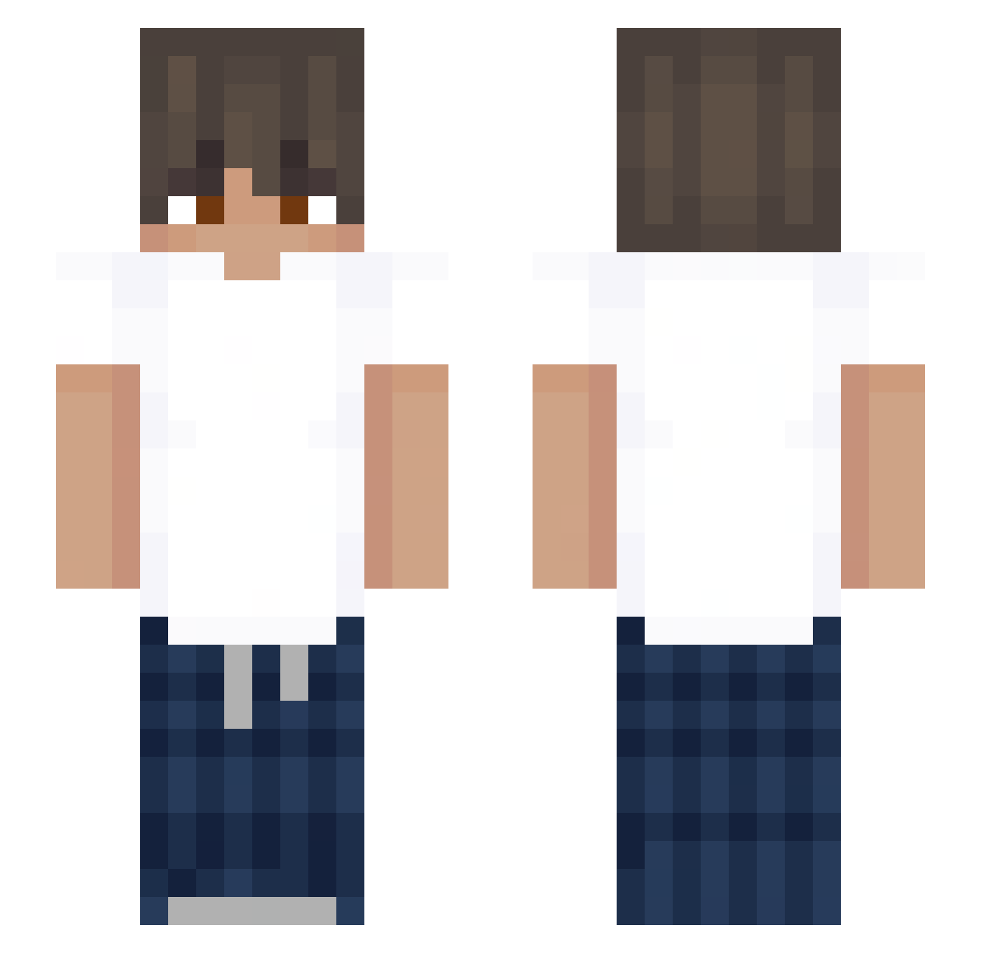 virgen33 Minecraft skin, front and back view