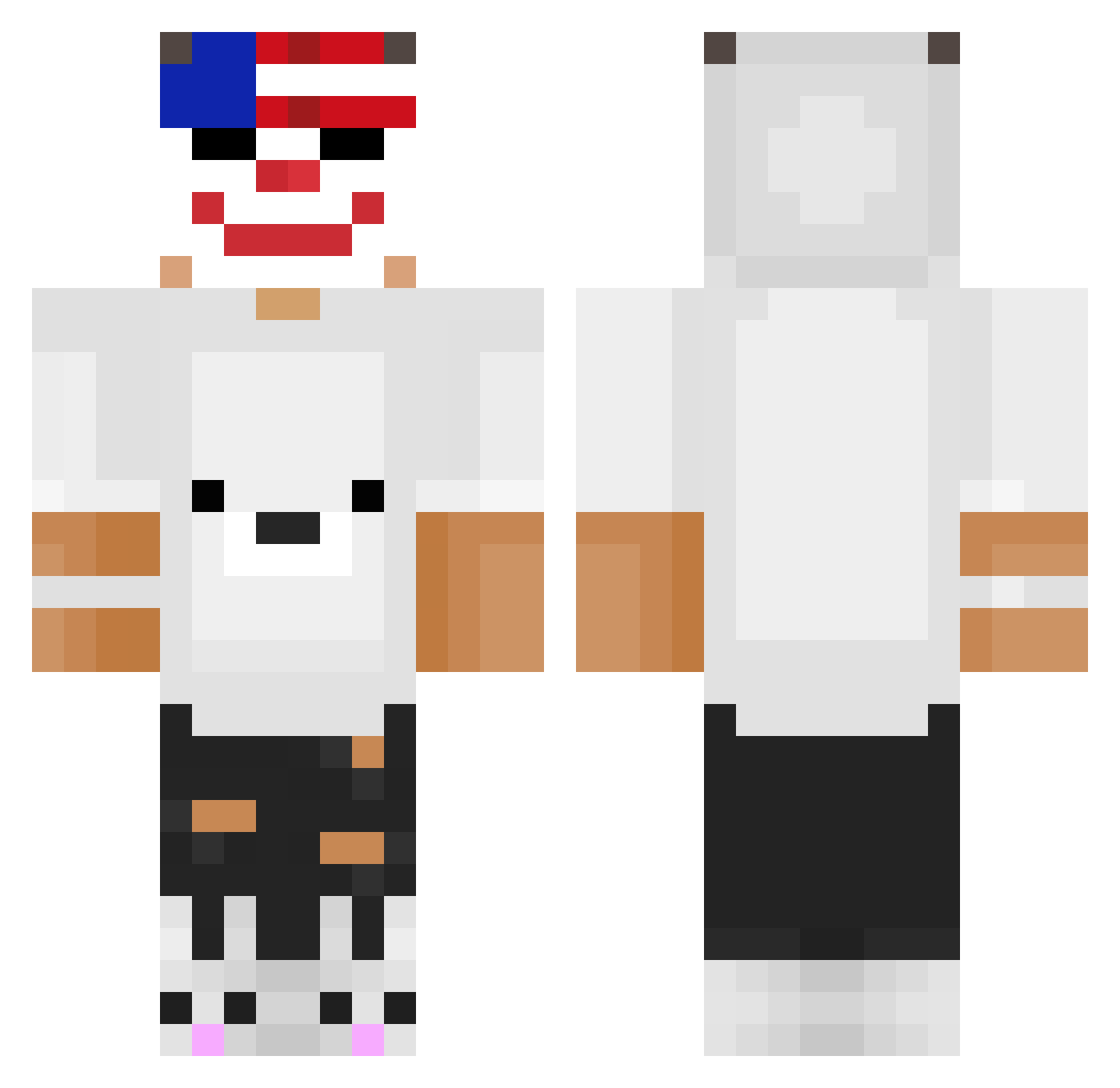 thebest_oflasha Minecraft skin, front and back view
