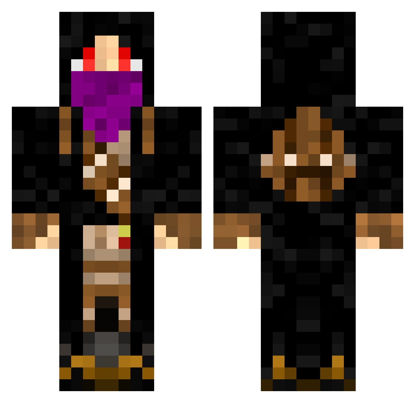 th3_v3gas Minecraft skin, front and back view