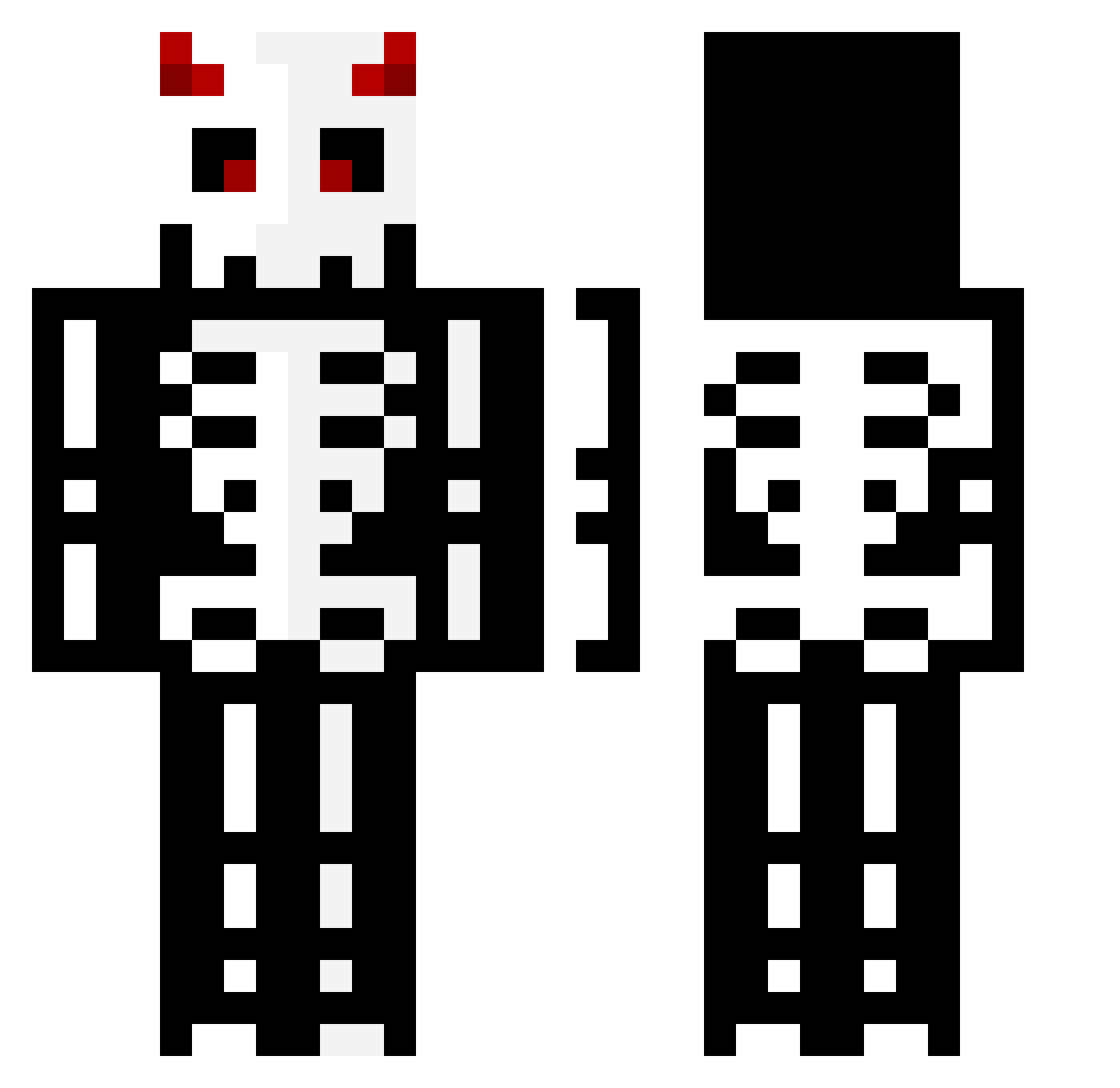 ZeratulGT Minecraft skin, front and back view