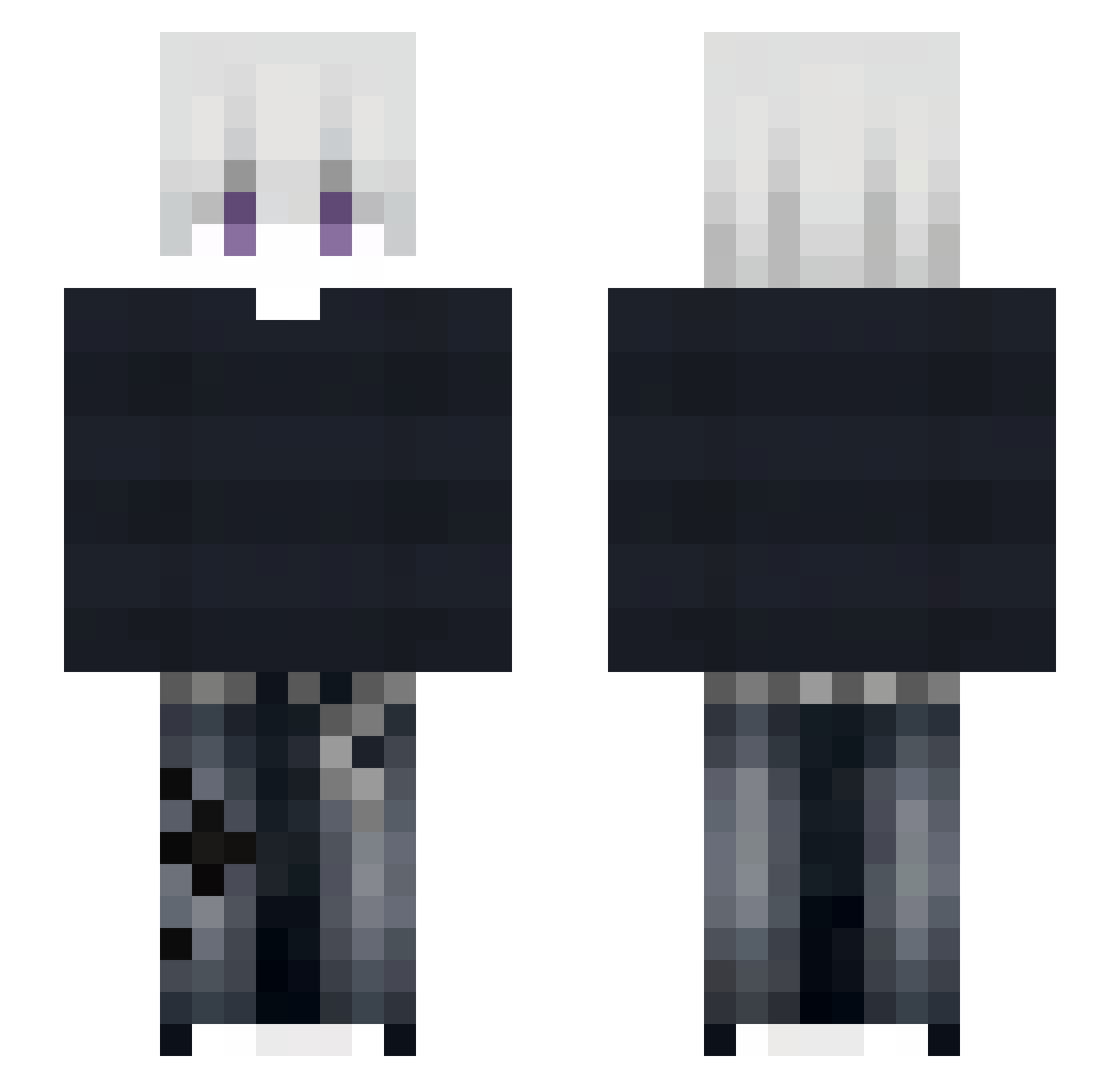 Dodolicia Minecraft skin, front and back view