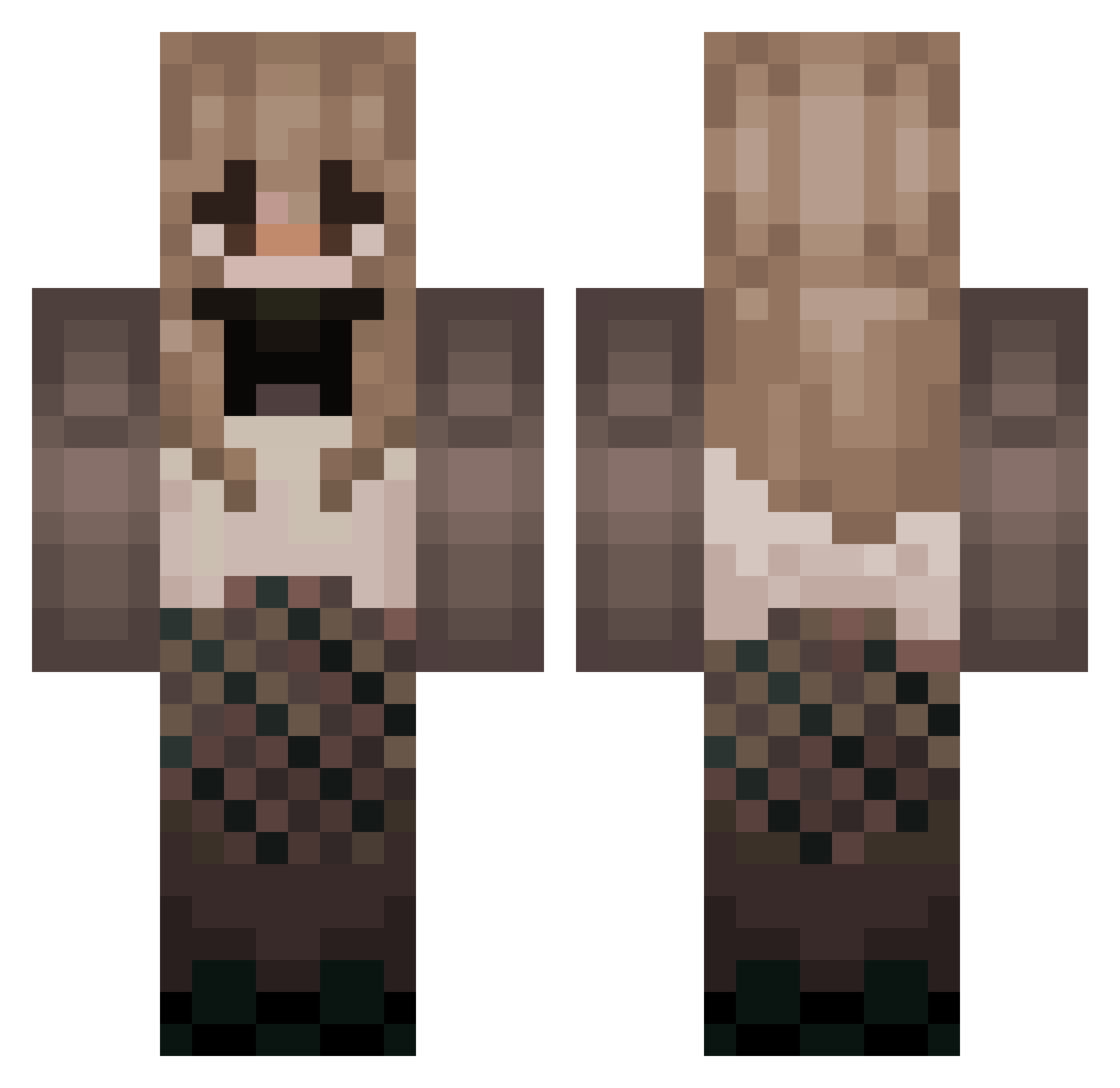 Reinq_ Minecraft skin, front and back view