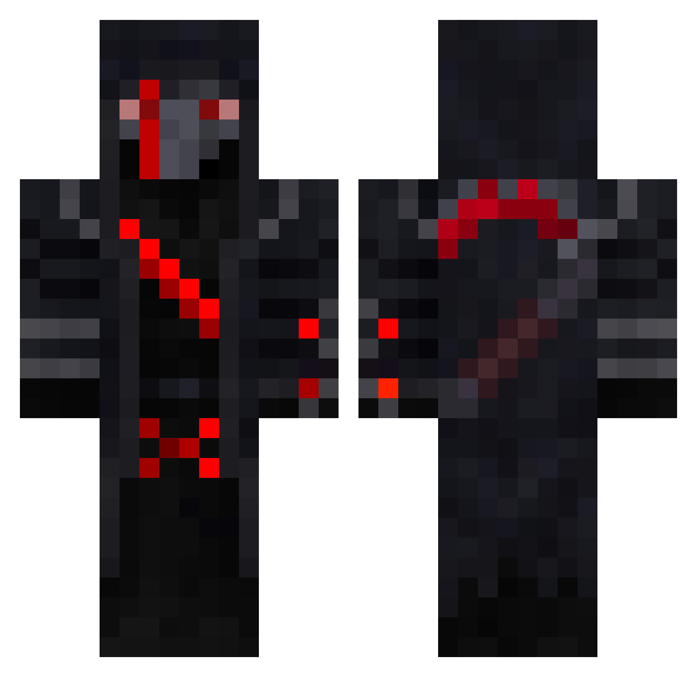 vava52 Minecraft skin, front and back view