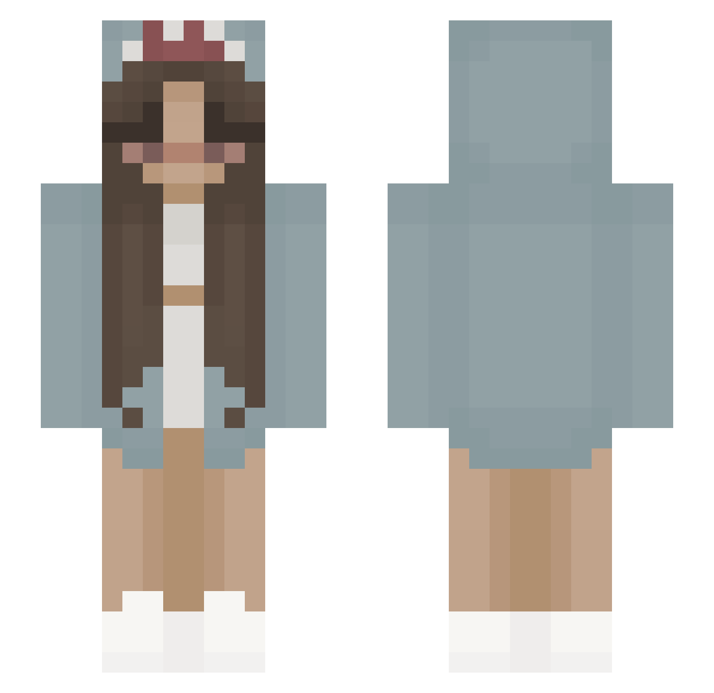 graceyuhh Minecraft skin, front and back view