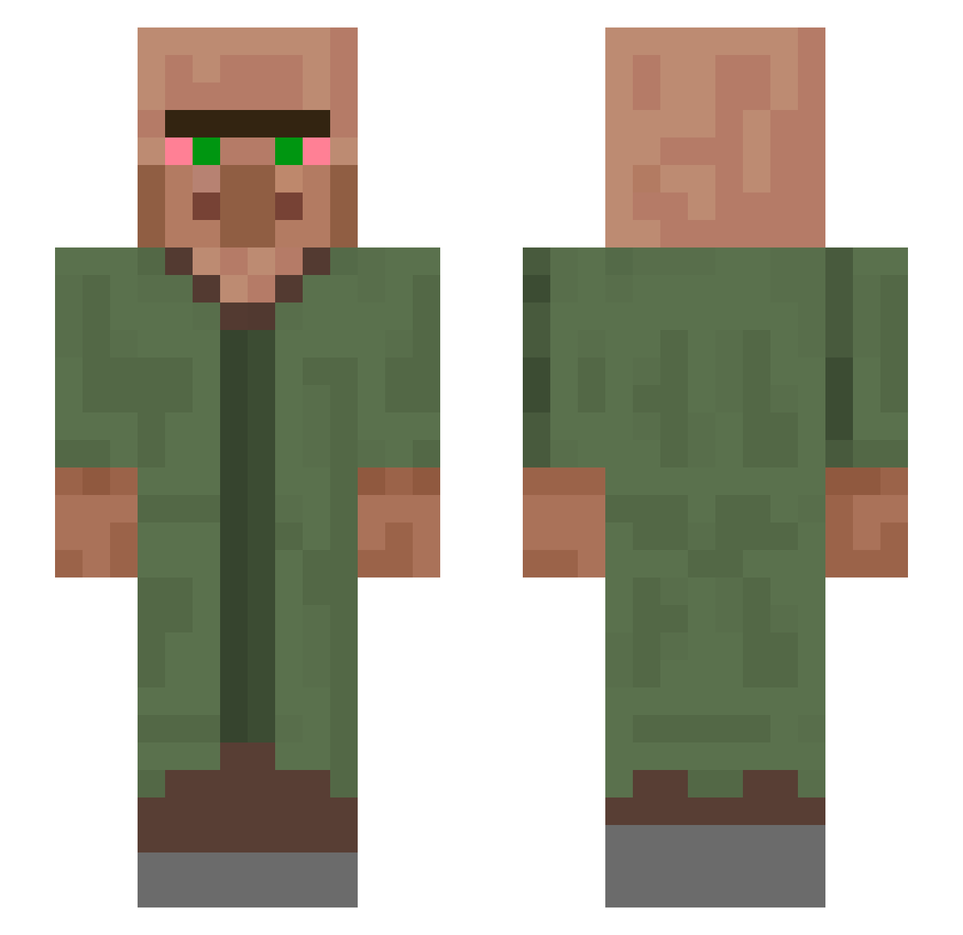 El_Primo_12 Minecraft skin, front and back view