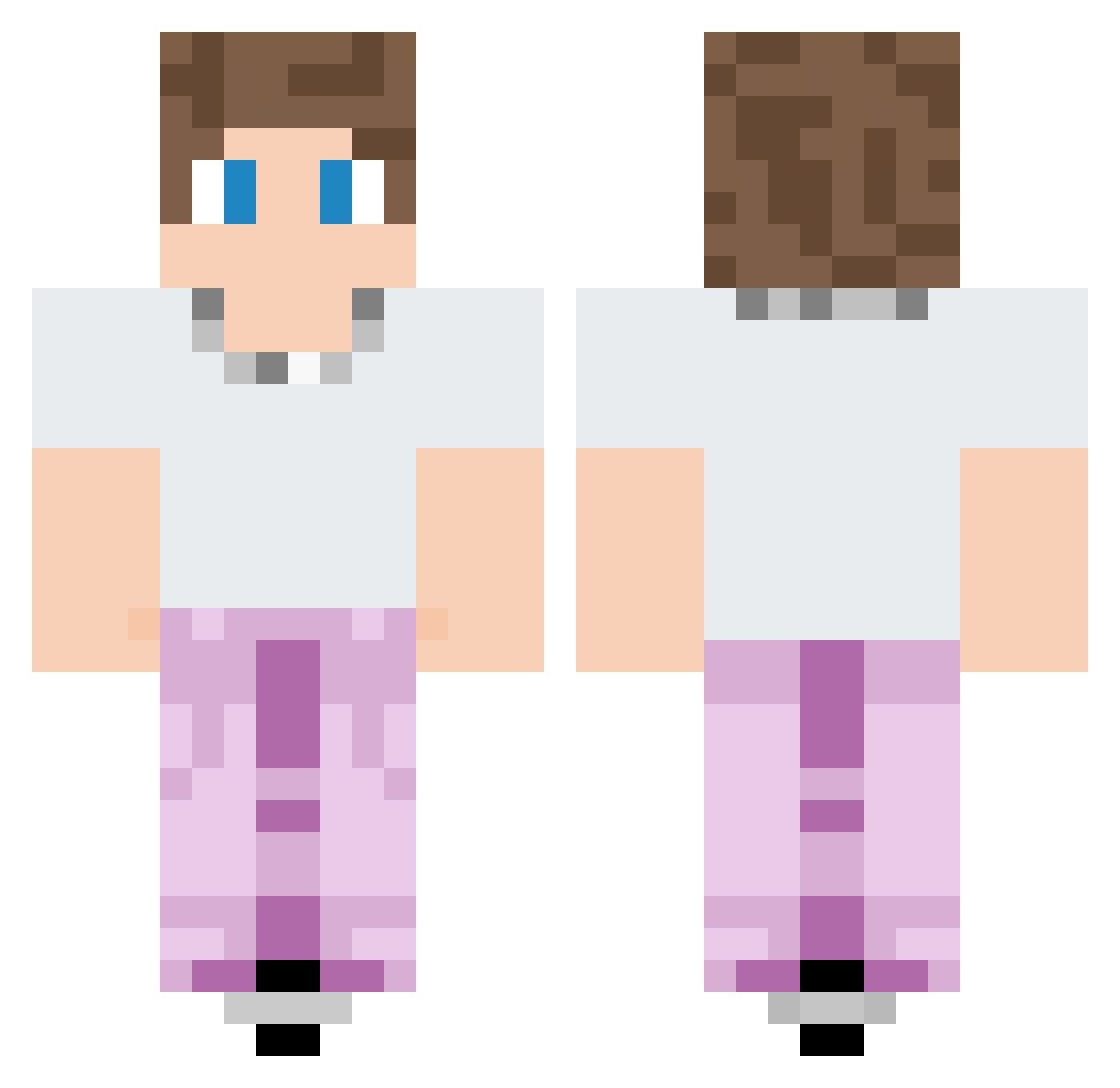 steadyeddyyyy Minecraft skin, front and back view