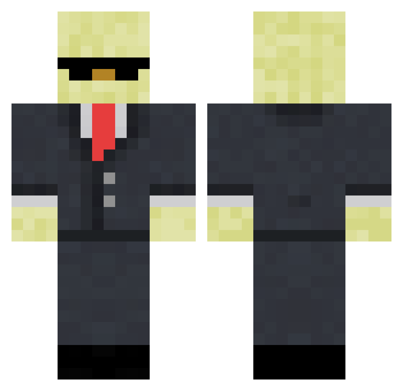 ArneeKaninii Minecraft skin, front and back view