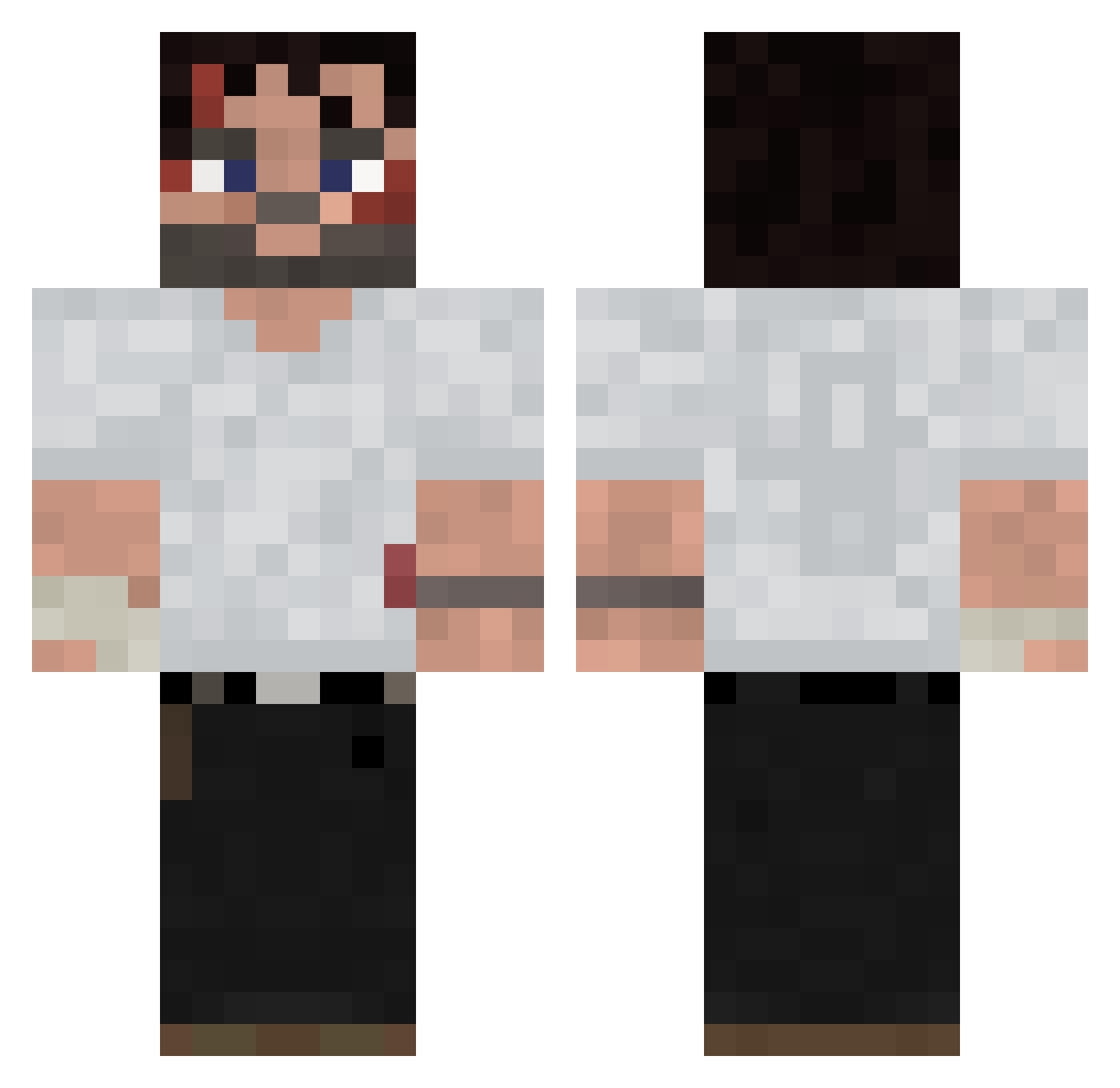 imstuckinaldi Minecraft skin, front and back view