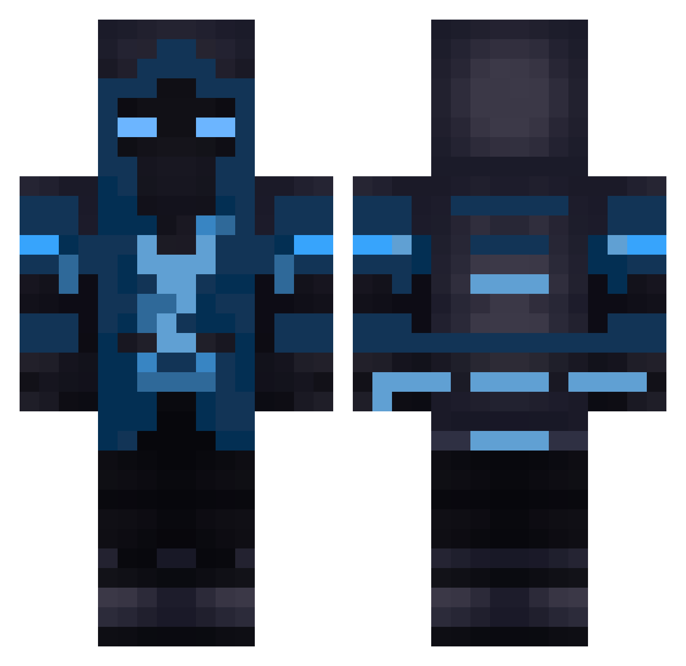 _Doves_ Minecraft skin, front and back view