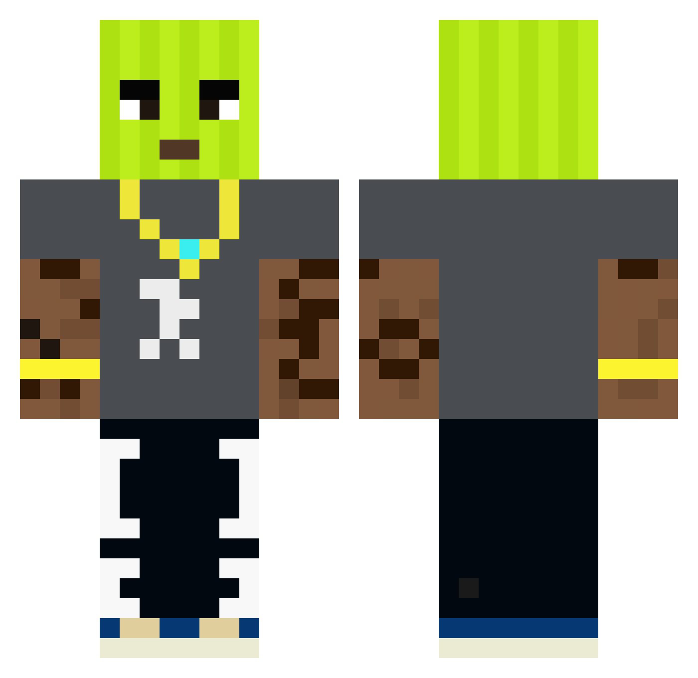 adasko69 Minecraft skin, front and back view