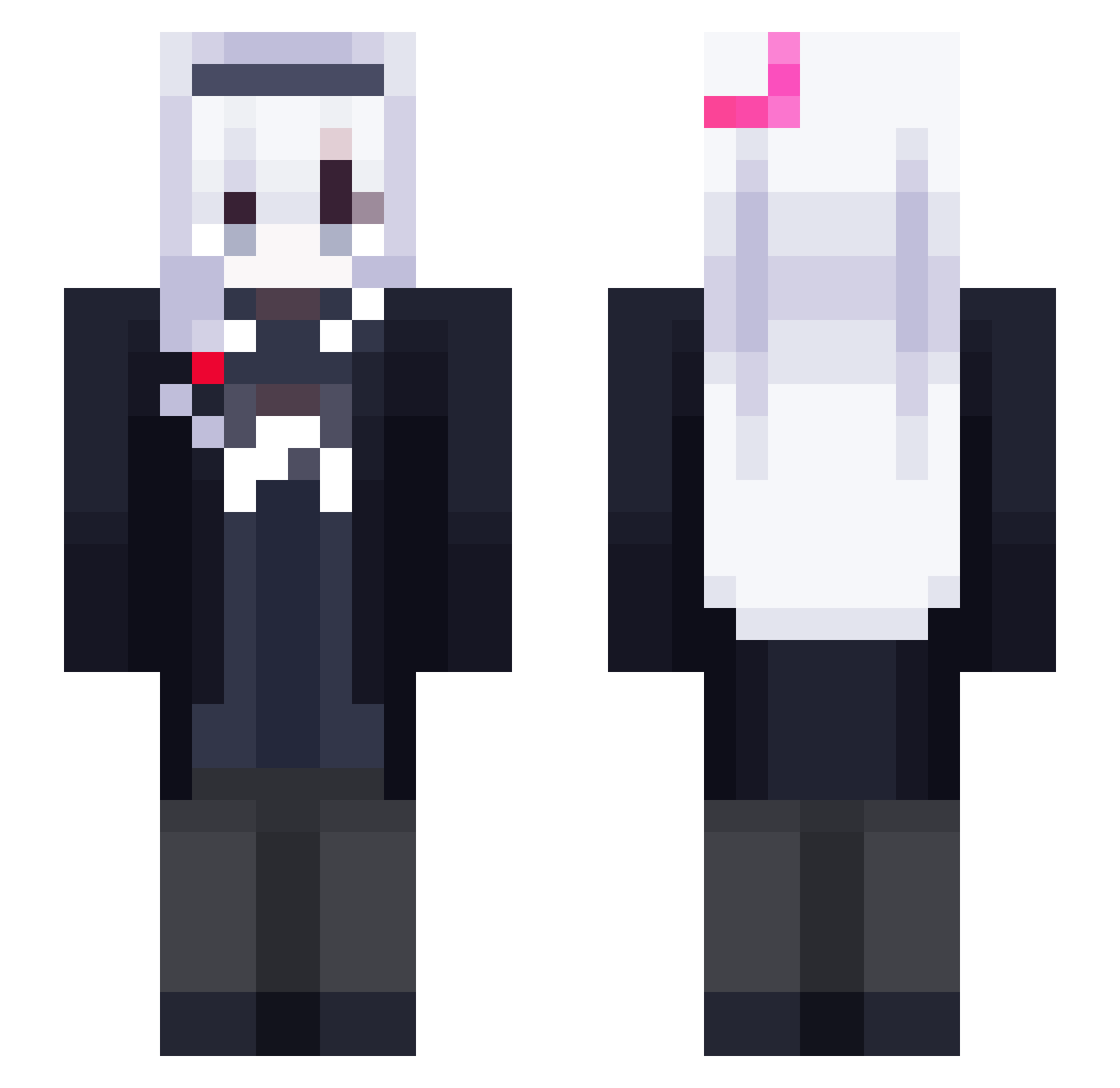 M1ya253 Minecraft skin, front and back view
