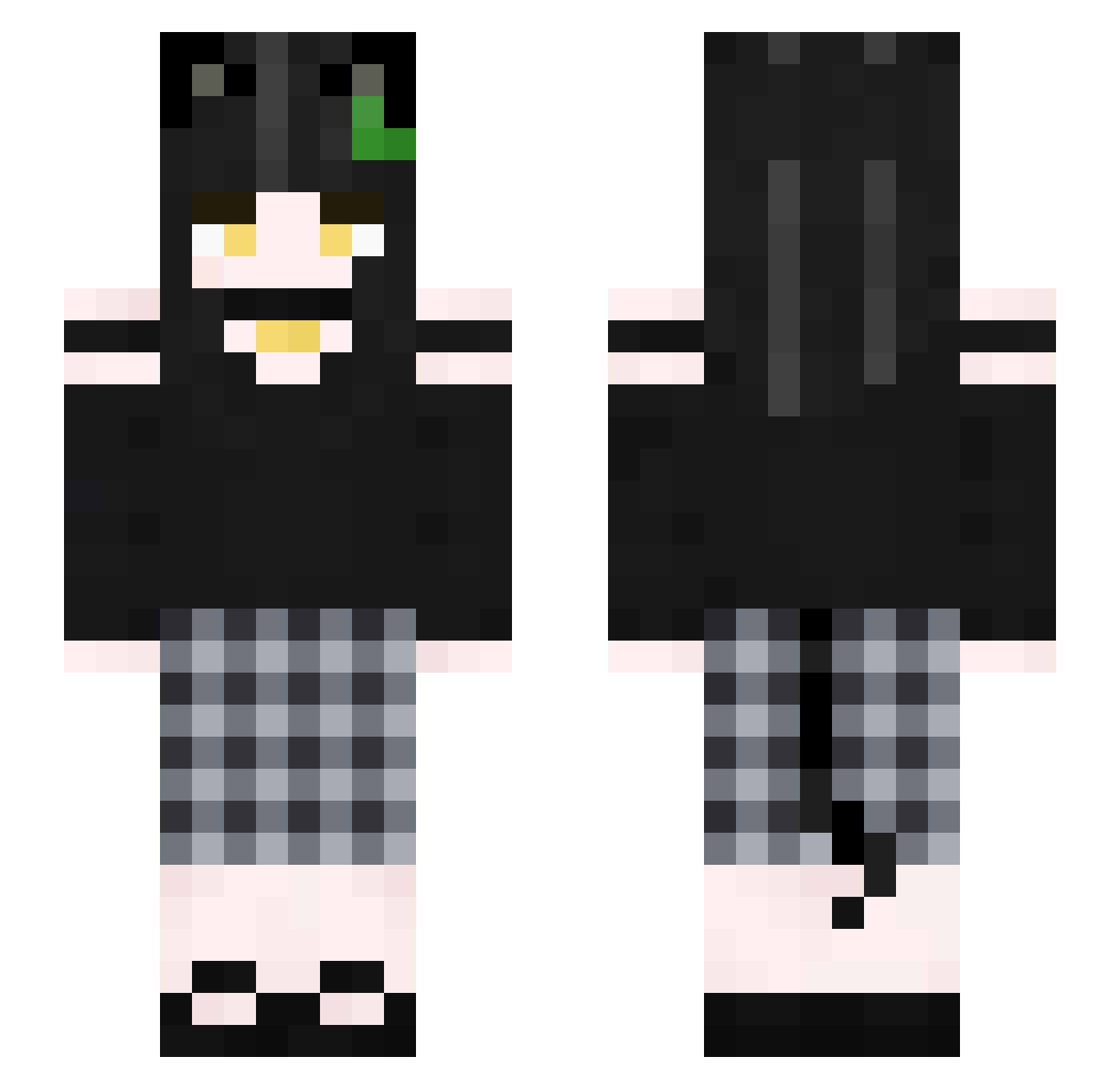 Seolheuk1 Minecraft skin, front and back view