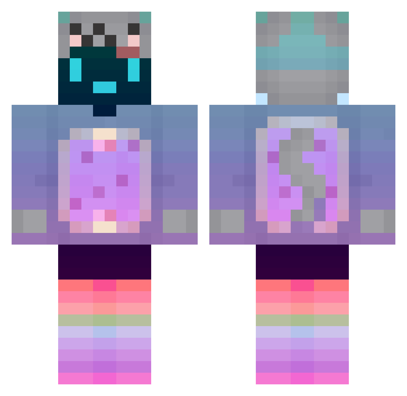 thiagosl23 Minecraft skin, front and back view
