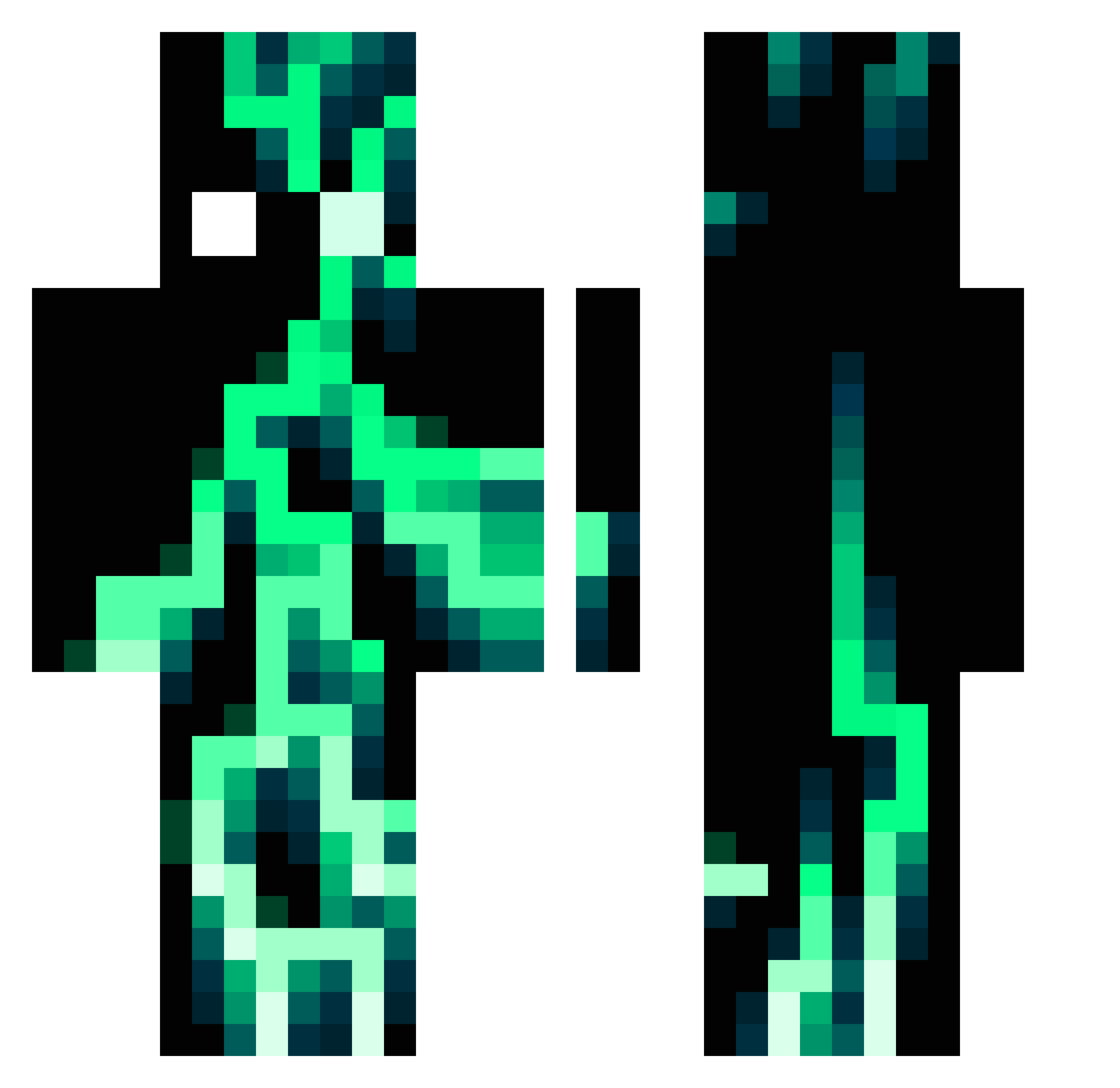 AvidLizard58114 Minecraft skin, front and back view