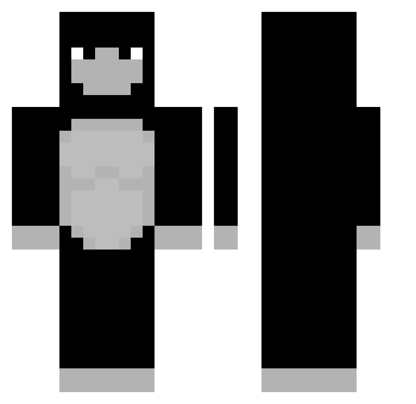 raunieem Minecraft skin, front and back view