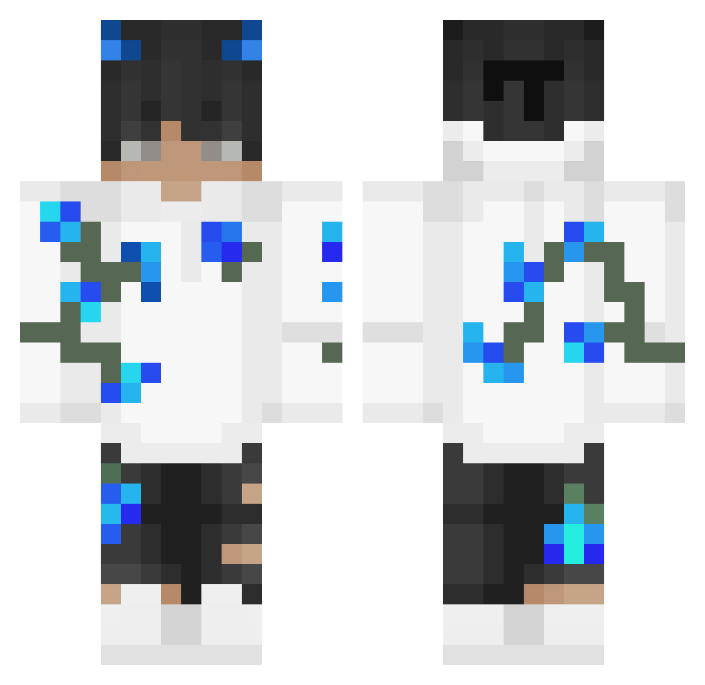 Tarek_gamer17 Minecraft skin, front and back view