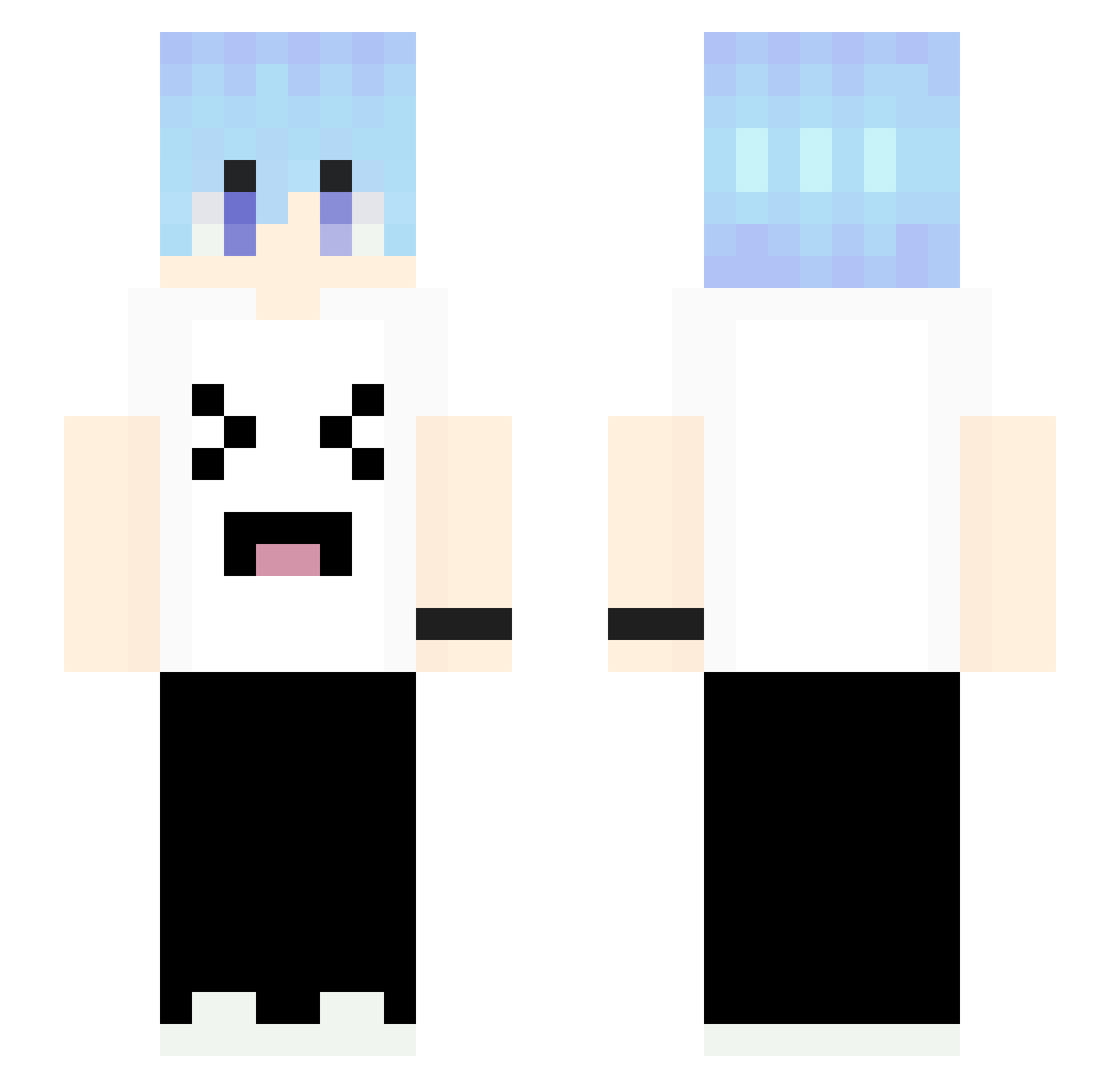 _onU Minecraft skin, front and back view