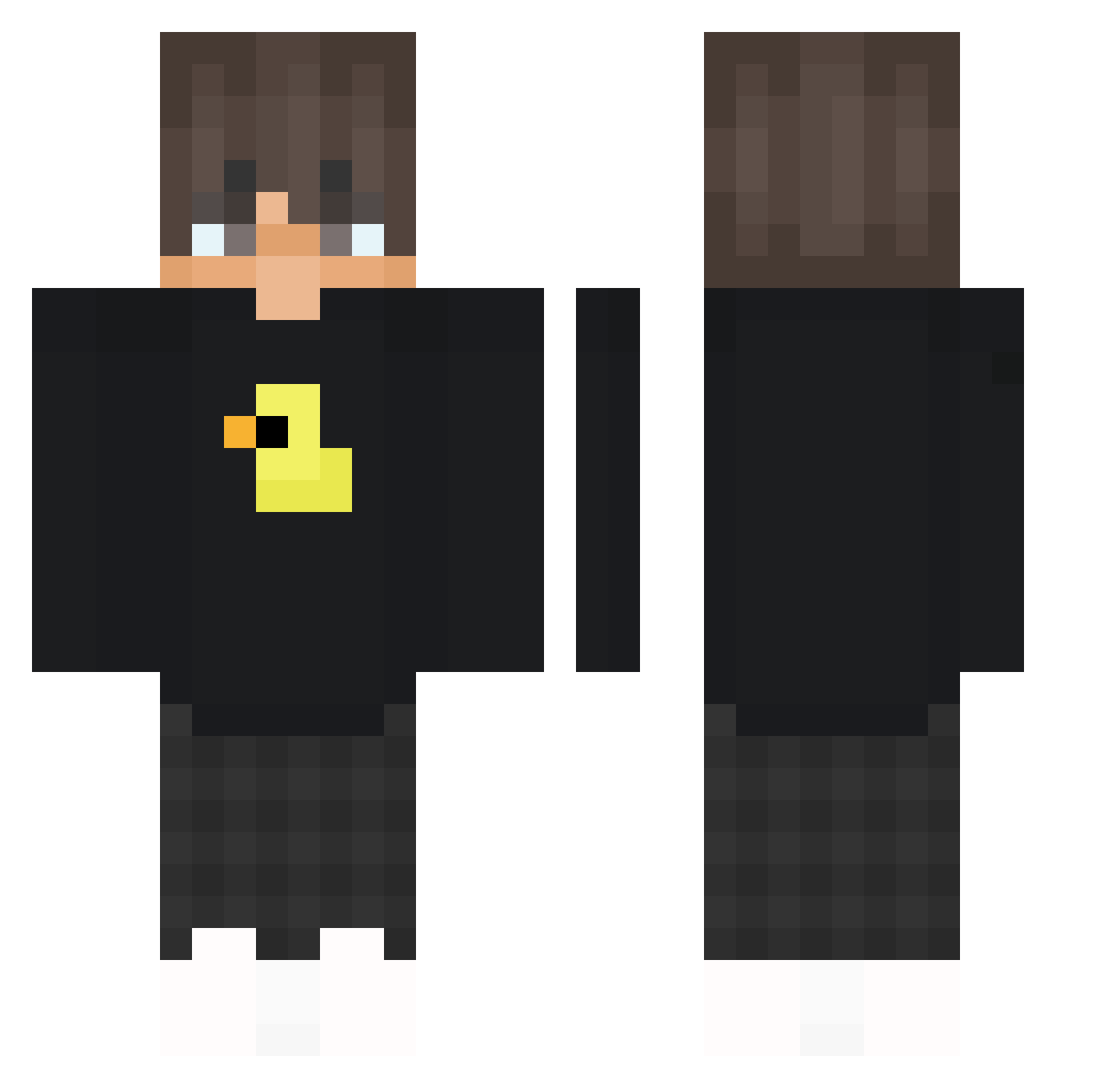 ris0koll Minecraft skin, front and back view