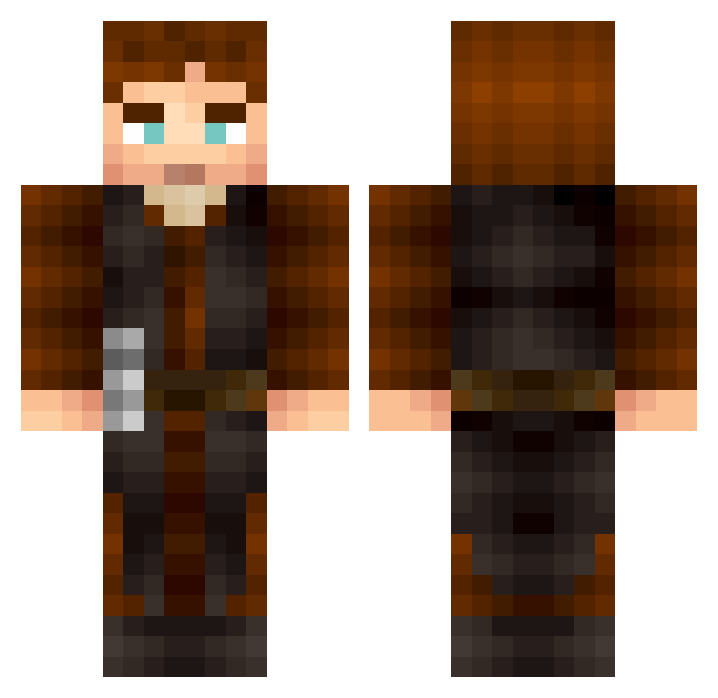 VanishedEntree Minecraft skin, front and back view
