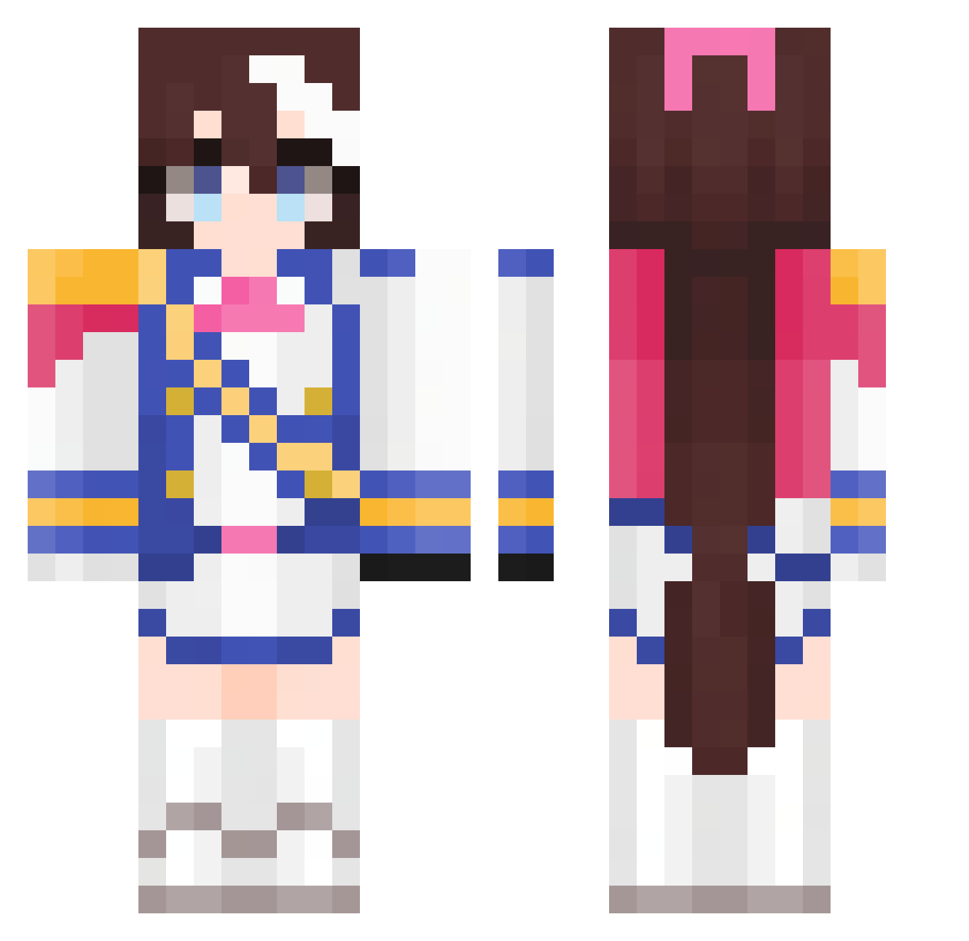 alvaroq18 Minecraft skin, front and back view