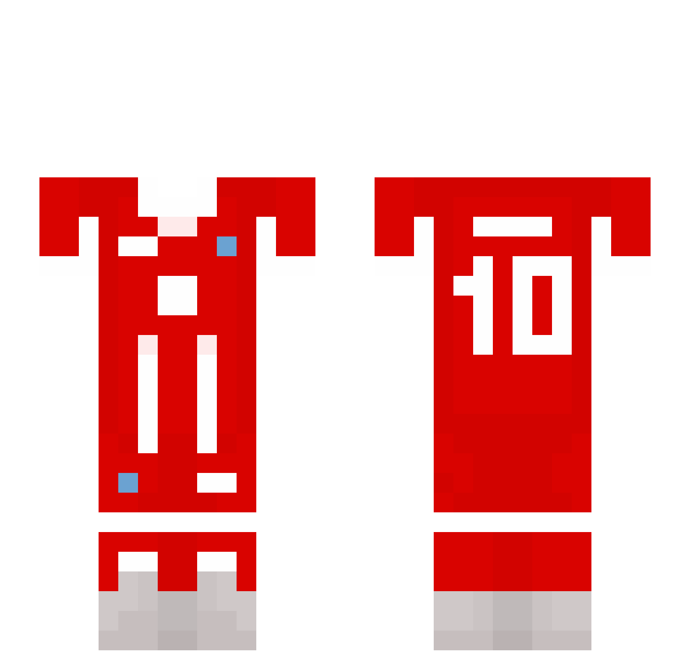 Sparek17 Minecraft skin, front and back view