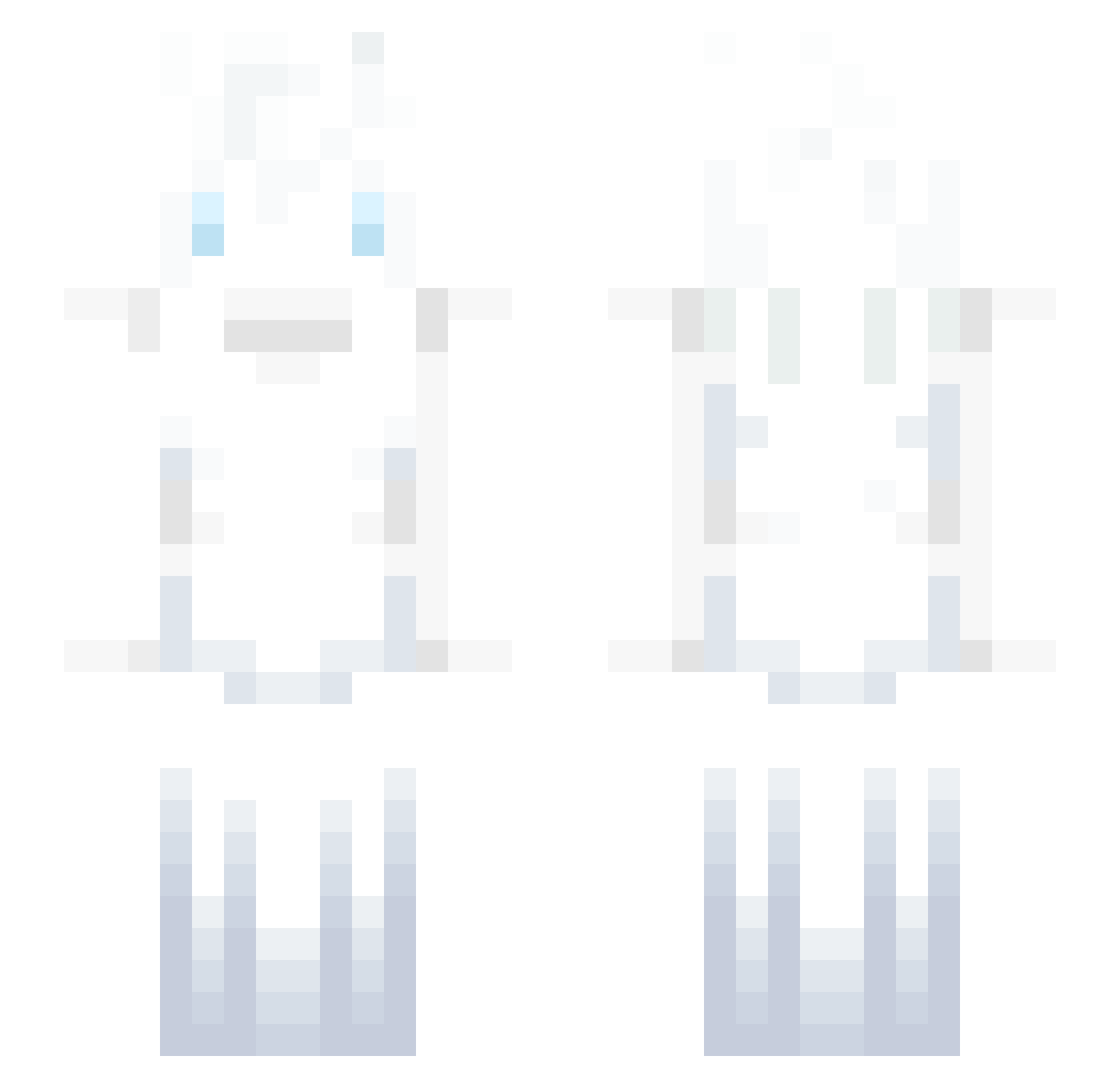 yPollo Minecraft skin, front and back view