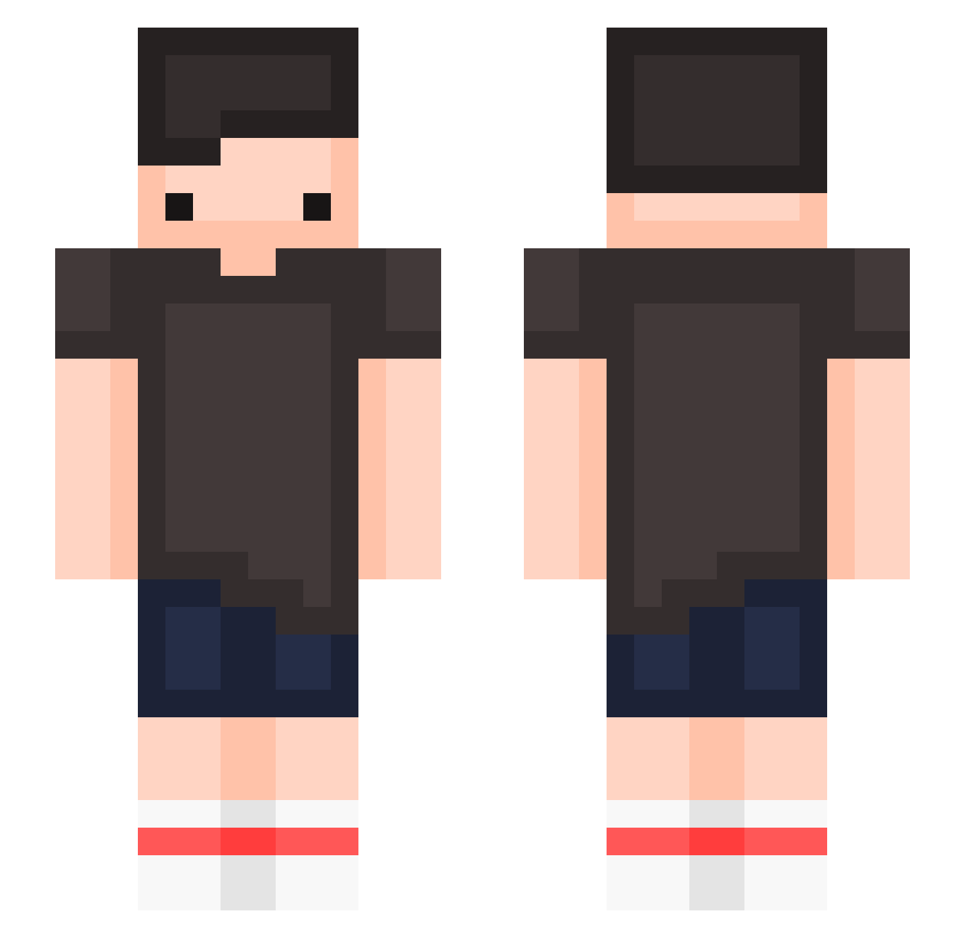 samcardoso_ Minecraft skin, front and back view